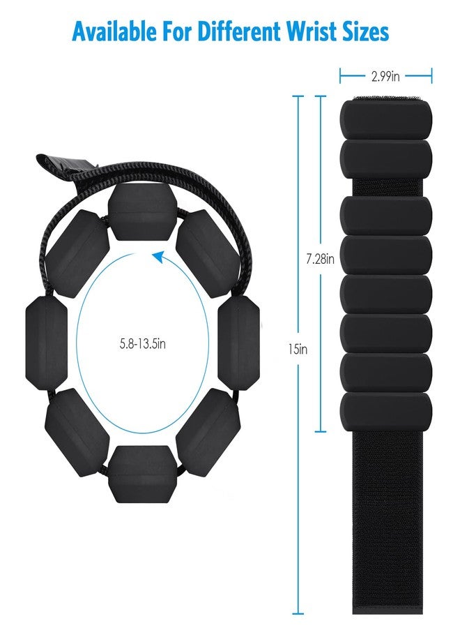 امير أوزان معصم AMIR، أوزان كاحل قابلة للتعديل للنساء، مقاومة للماء لتقوية عضلات الساق والمعصم لليوجا والجري والسباحة والبيلاتس (زوج واحد، 1 رطل لكل زوج) - Image 2