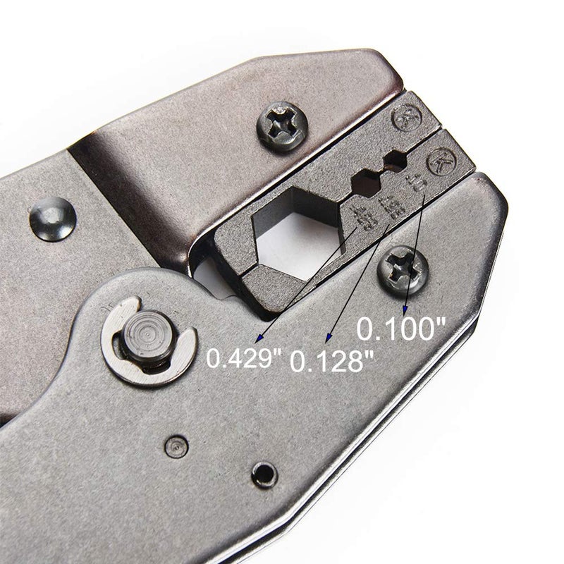 Riotaxy Crimper Tools for RF connector LMR400,RG8,RG9,Belden 9913,RG213,RG214,RG174,RG316 RF Coaxial Cable,Crimp Tool Hex Die with 0.429" (10.90mm) for all 400 type cables - Image 2