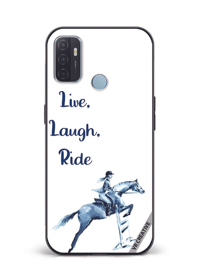 VR CREATIVE Protective Case Cover For Oppo A53 Horse Design Multicolour - Image 1