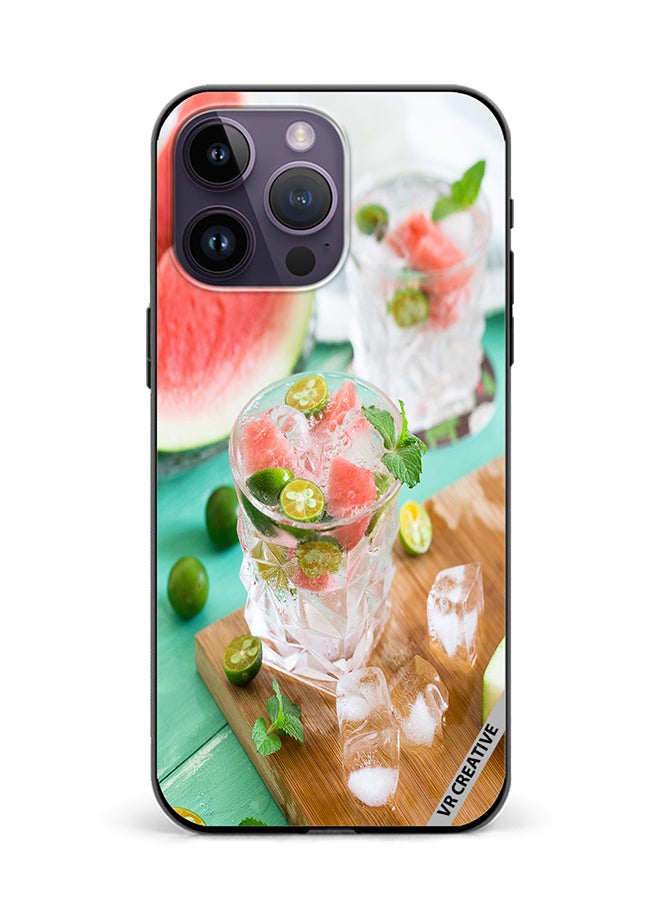 VR CREATIVE Protective Case Cover For Apple iPhone 16 Pro Max Chilling Melon Design Multicolour