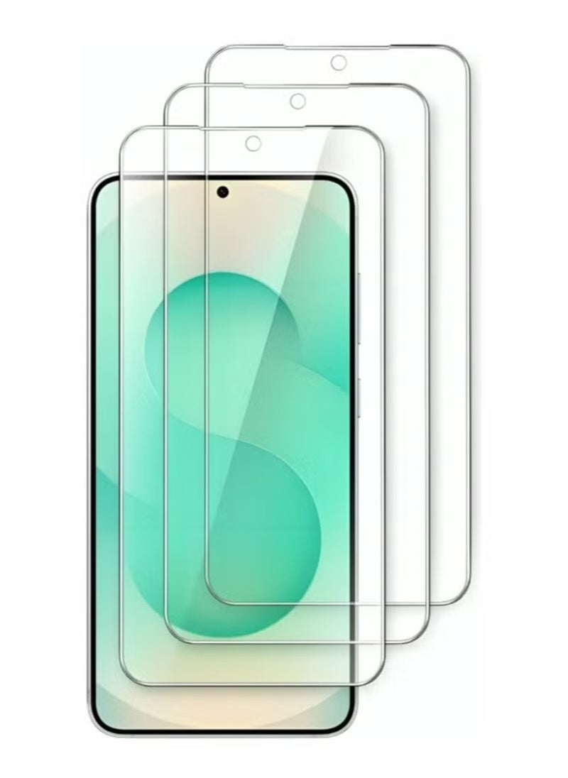 vesus Samsung Galaxy S25 Plus Tempered Glass 3-Pack Anti-Scratch Ultra Resistant Clear Screen Protector for Samsung Galaxy S25 Plus 5G 6.7-Inch â€“ Maximum Protection, Crystal Clear Display, Easy Installation - Image 1