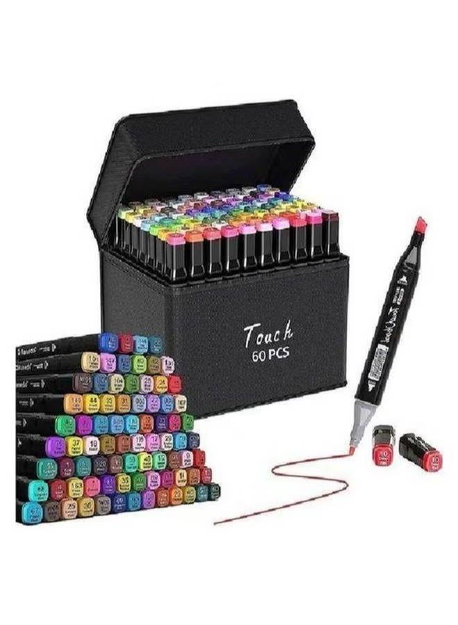 Touch Alcohol Art Markers, Double Tipped, Set of 60