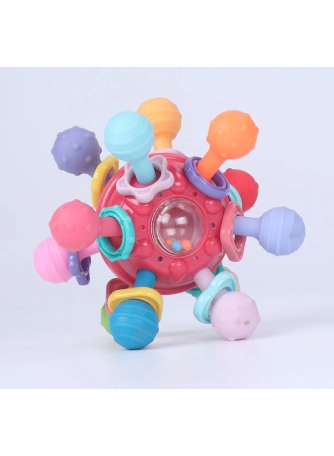 ألعاب الأطفال 0-1 سنة لغز التعليم المبكر للأطفال طحن الغراء مانهاتن اليد فهم الكرة التدريب خشخشة عبر الحدود اللون: أرجواني - Image 1