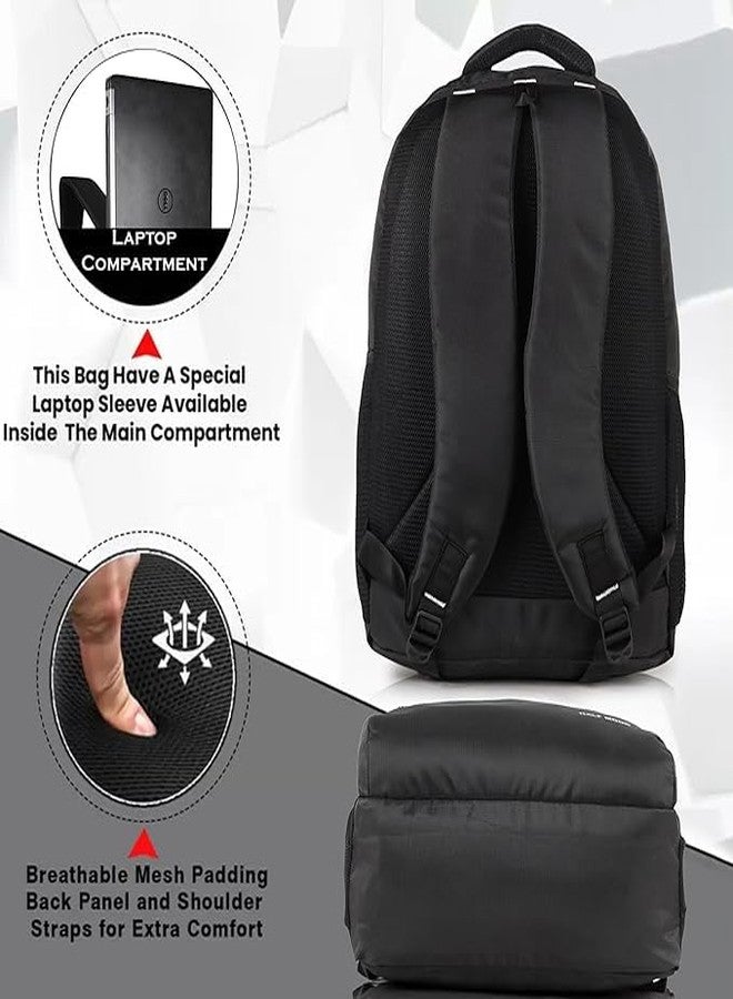 BUYEASY REAL HACKER Gaming Laptop Backpack | Hacker Mask Graphic Design | Water Resistant College & Office Bag | Large Storage | Ideal for Students, Travel & Office Work - Image 3