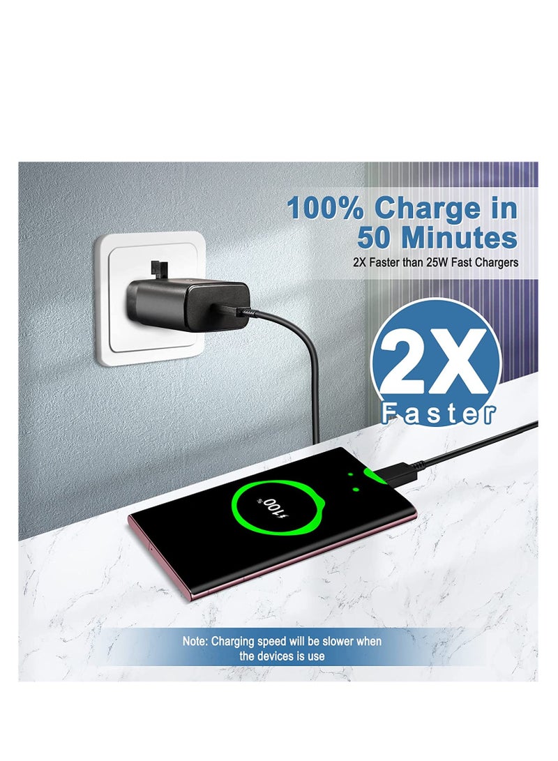General 45W USB C Super Fast Charger  UK Plug for Samsung Galaxy S24 Ultra/S23+/S22/S22 Ultra/S21+/S21/S20/Note20/Note10/S10/A16/A15/A14/A13/A36/A35/A34/A33/A32/A73/A72/A71/A70/A56/A55/A54/A53/A52/A51,Galax  - Image 4