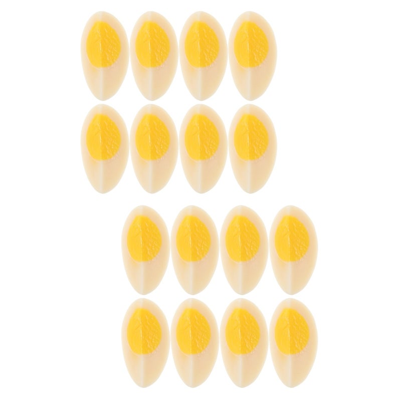 🍳 مجموعة ألعاب تقليد بيض مسلوق مزيف لتزيين المطبخ وطاولة الطعام - Image 1