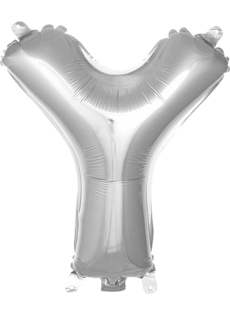 FN - Silver Foil Balloon Letter Y 16" - Image 1