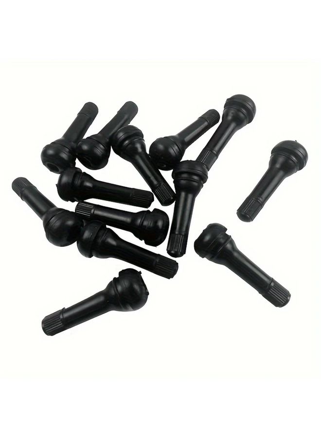 10pcs TR413 Rubber And Copper Snap In Tubeless Tire Valve Stems For Auto Motorcycle - Image 4