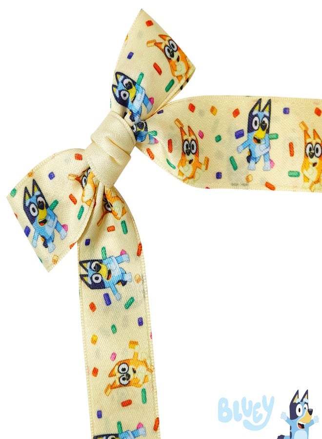 Luv Her مجموعة أربطة شعر طويلة مطبوعة بلوي - 7 أربطة مطبوعة مع مشابك تمساح - ملحقات شعر لطيفة للأطفال من عمر 3 سنوات فما فوق - Image 3