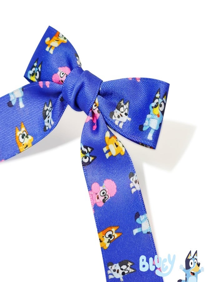 Luv Her مجموعة أربطة شعر طويلة مطبوعة بلوي - 7 أربطة مطبوعة مع مشابك تمساح - ملحقات شعر لطيفة للأطفال من عمر 3 سنوات فما فوق - Image 5