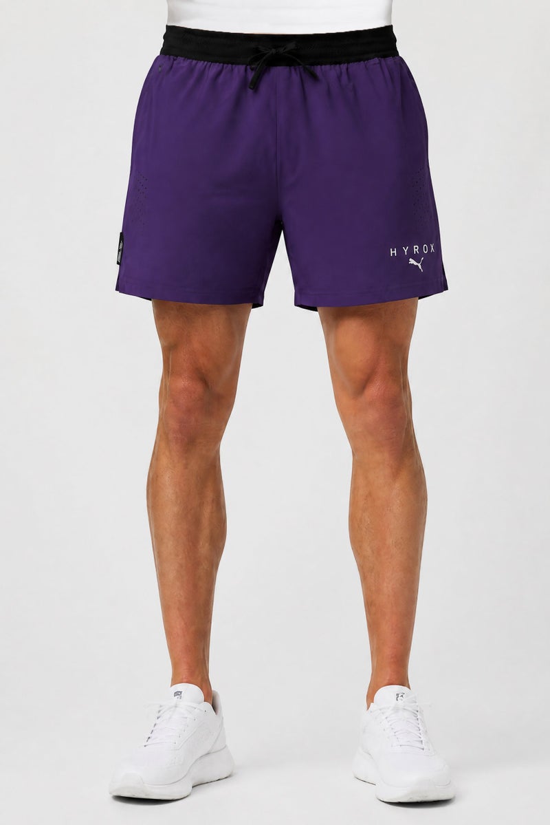 PUMA Men Sportswear Fit 5 Inseam Training Shorts, Dark Purple - Image 1