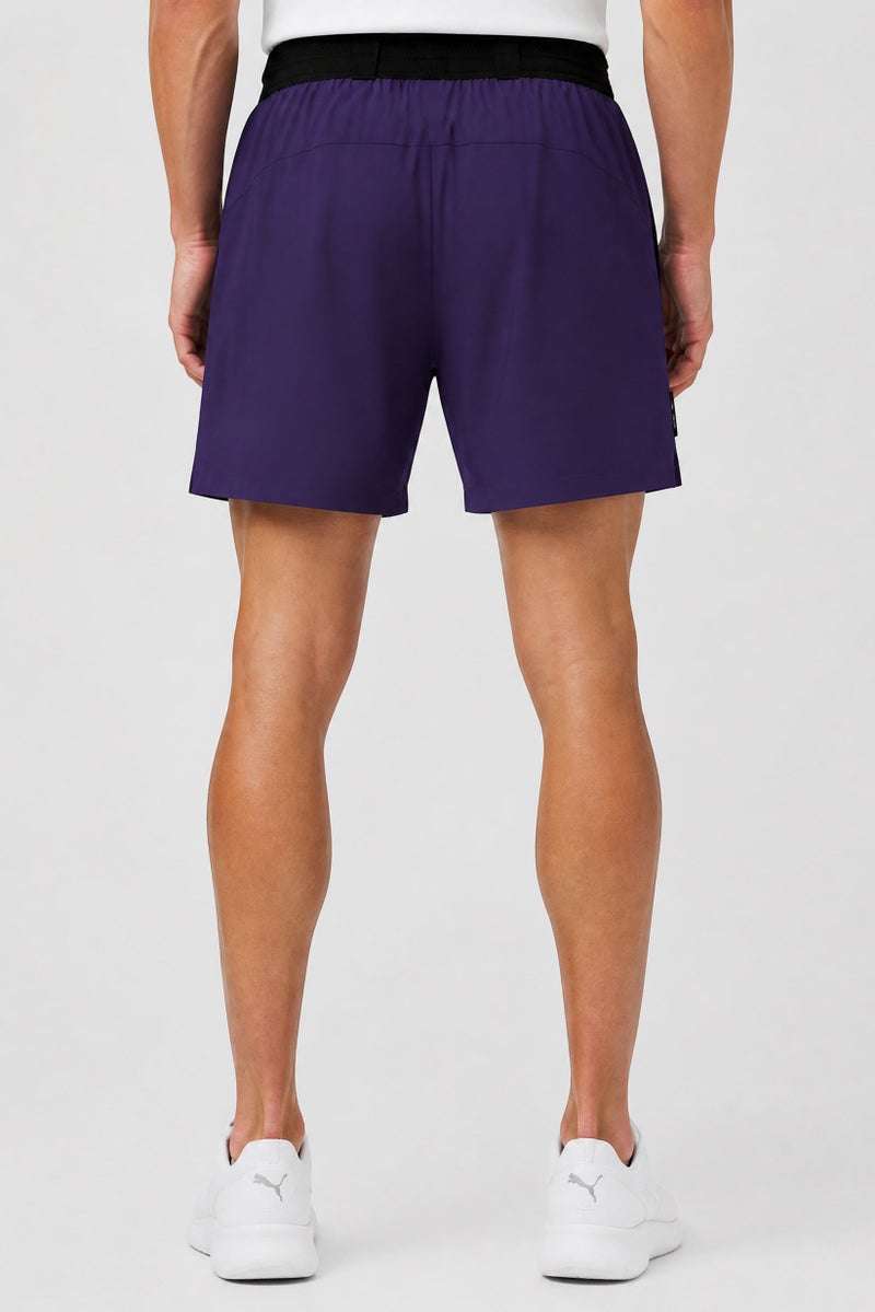 PUMA Men Sportswear Fit 5 Inseam Training Shorts, Dark Purple - Image 4