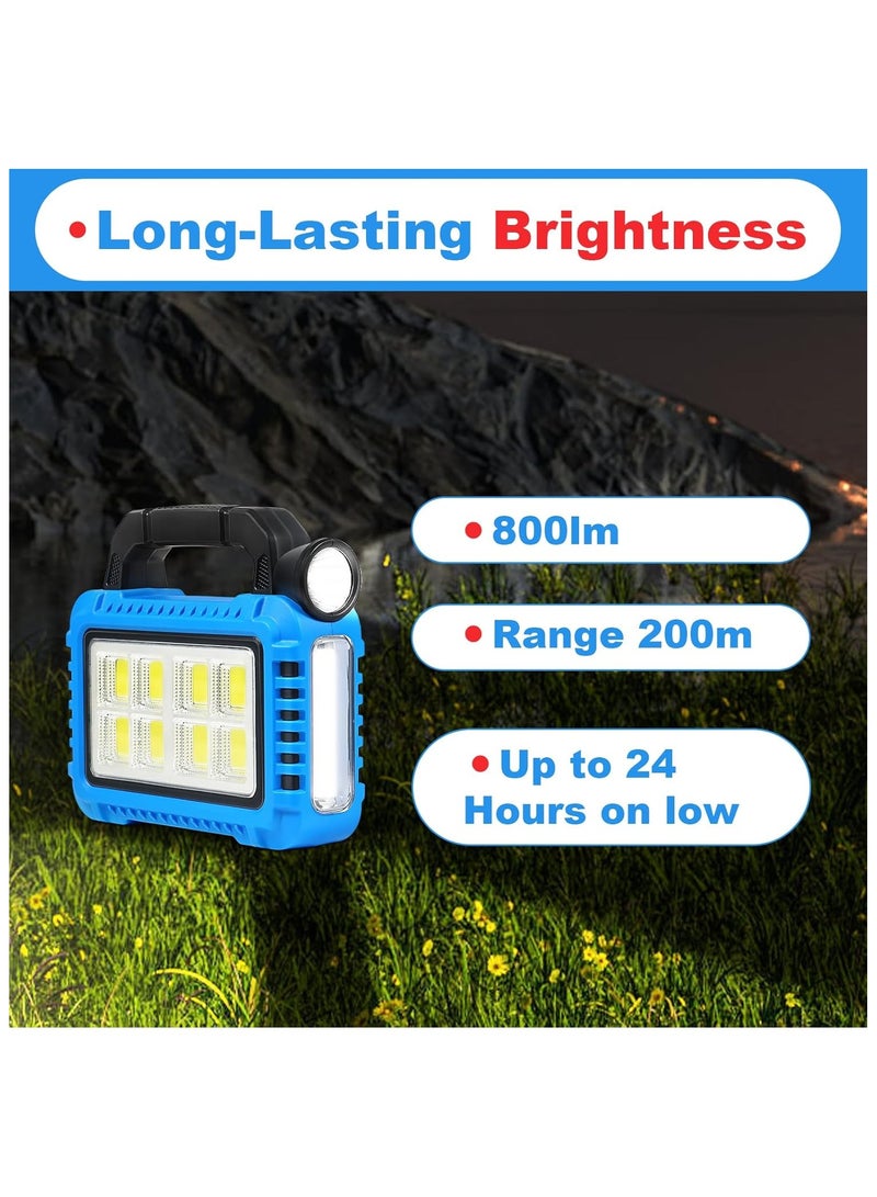 2024 Newest IP44 Type-C Charging Portable Searchlight 3x18650 lithium batteryABS Solar with Strong Light and Output Function  - Image 2