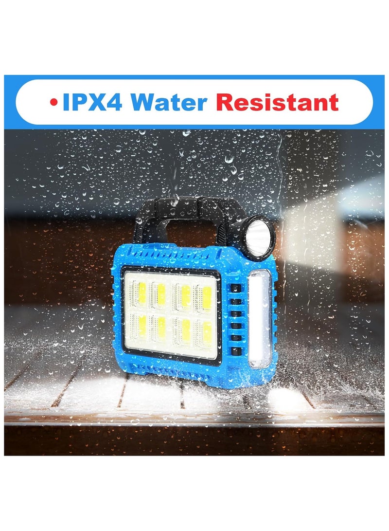2024 Newest IP44 Type-C Charging Portable Searchlight 3x18650 lithium batteryABS Solar with Strong Light and Output Function  - Image 3