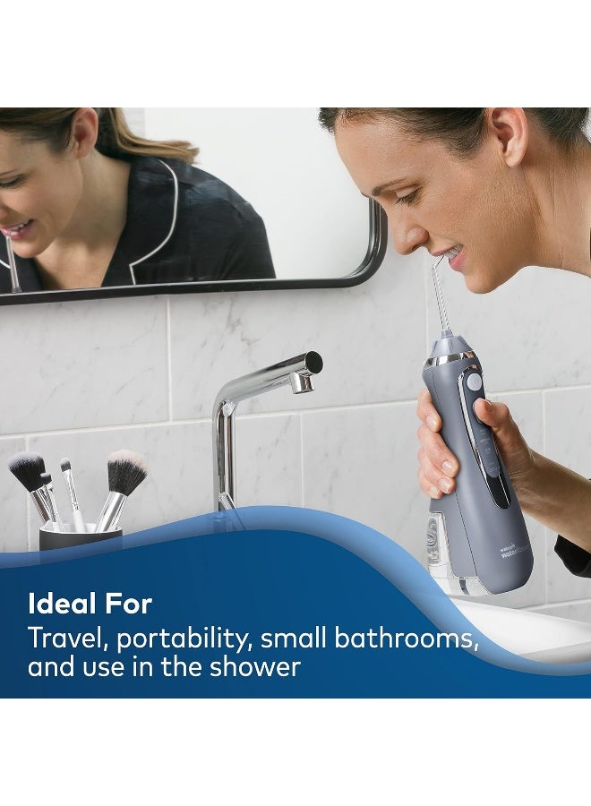 Waterpik Cordless Advanced Water Flosser For Teeth, Gums, Braces, Dental Care With Travel Bag and 4 Tips, ADA Accepted, Rechargeable, Portable, and Waterproof, Gray WP-587 - Image 2