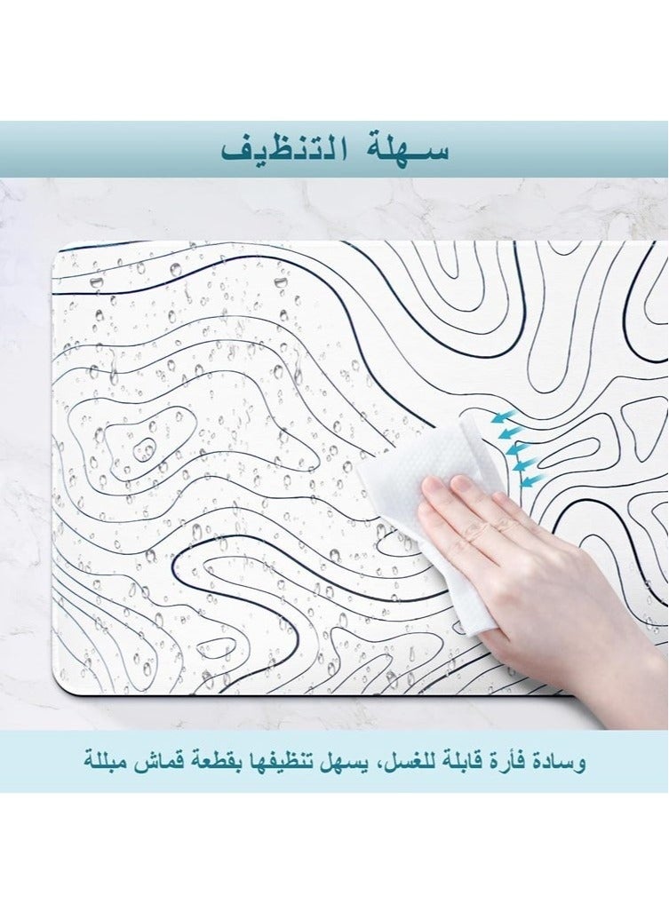 جاكت لوحة ماوس بخطوط تجريدية بسيطة 800 * 300 * 3 مم لوحة ماوس للألعاب لوحة ماوس كبيرة للمكتب لوحة مفاتيح الكمبيوتر غير قابلة للانزلاق - Image 2