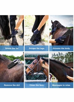 Excefore Horses Massage Comb, 6 in 1 Horse Root Brush, Horse Grooming Kit  - Image 5