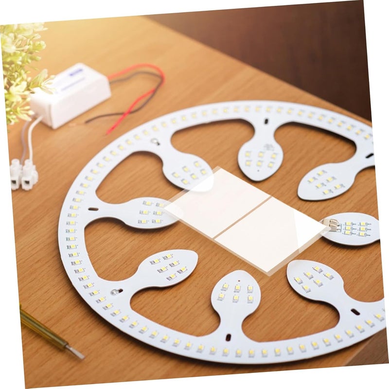 PRETYZOOM 10pcs Adhesive LED Light Diffuser Sheets White Softening Film 50um Thick for Office Home Ceiling Light Filtering - Image 5