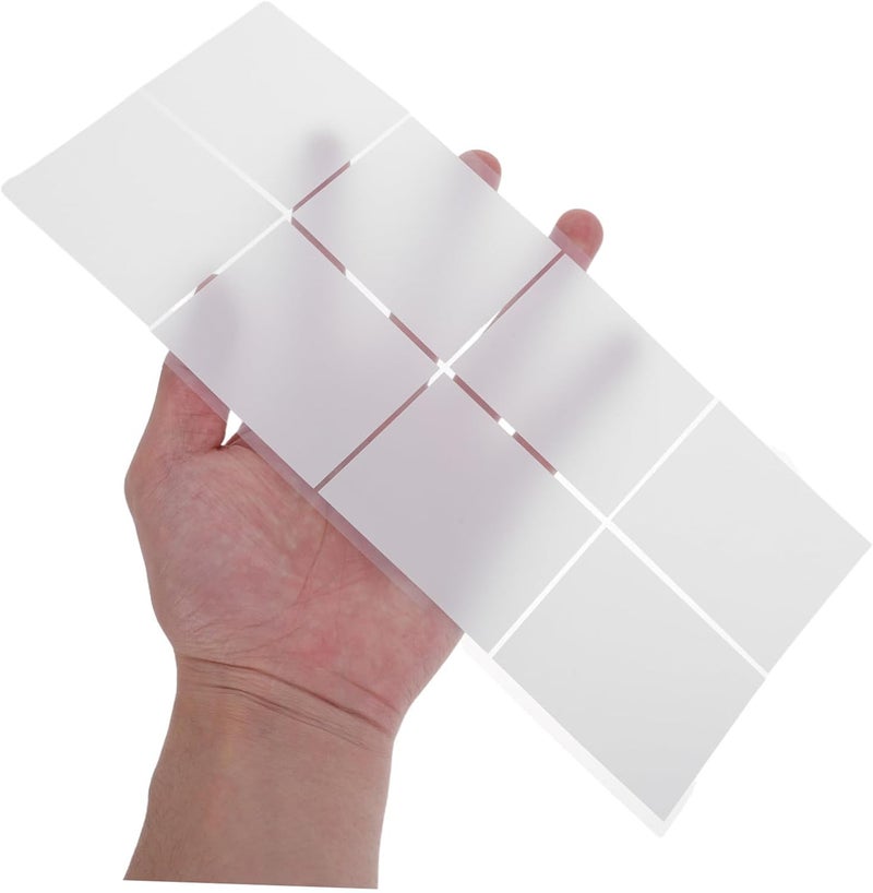 PRETYZOOM 10pcs Adhesive LED Light Diffuser Sheets White Softening Film 50um Thick for Office Home Ceiling Light Filtering - Image 4