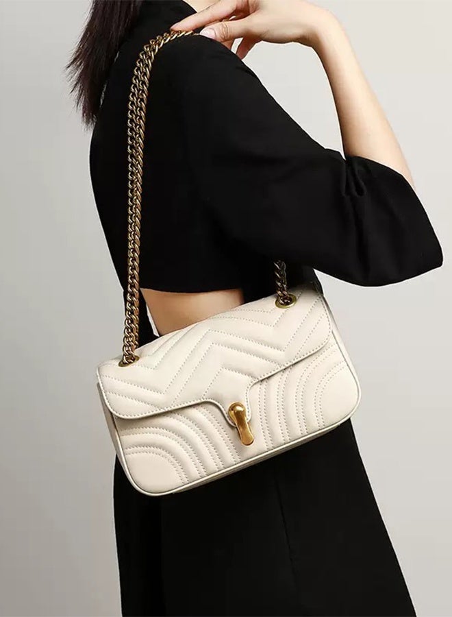 New Women's Chain Bag, Light Luxury Genuine Leather Crossbody Bag, Versatile Shoulder & Underarm Bag for Ladies - Image 2