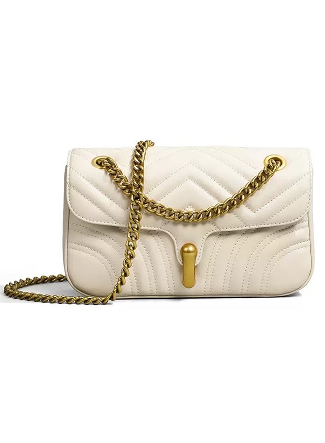 New Women's Chain Bag, Light Luxury Genuine Leather Crossbody Bag, Versatile Shoulder & Underarm Bag for Ladies - Image 1