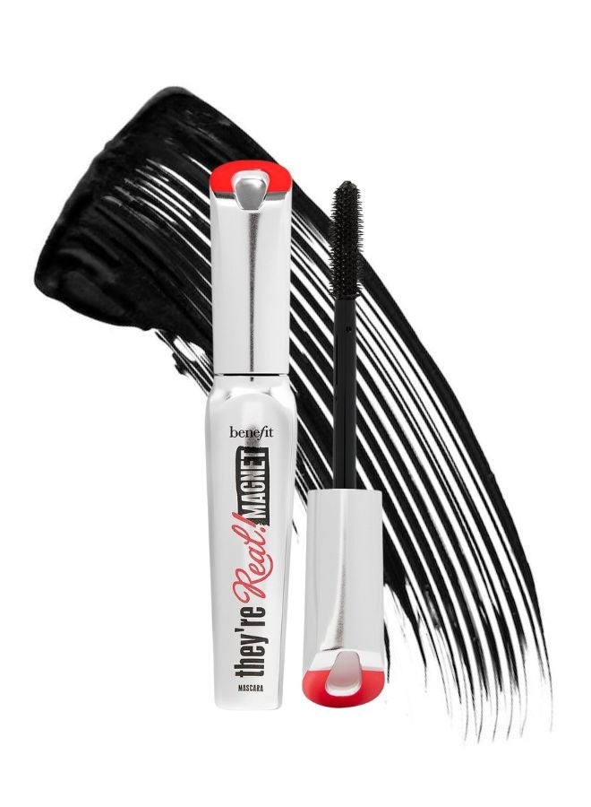 بينيفت مستحضرات تجميل بنفت، إنها حقيقية! ماسكارا ماجنت إكستريم لتطويل الرموش - أسود، 8.5 غرام | وصلات ورفع الرموش المغناطيسية - Image 1