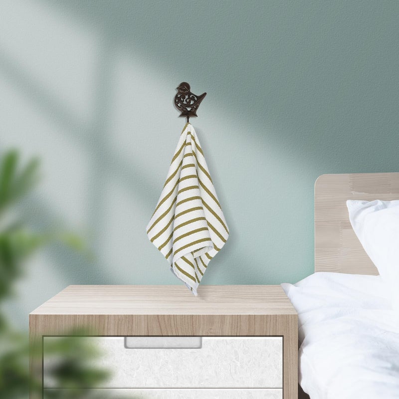 Cast Metal Bird Shaped Wall Hooks 4 Pack Retro Coat Key Hangers For Entryway Storage - Image 4