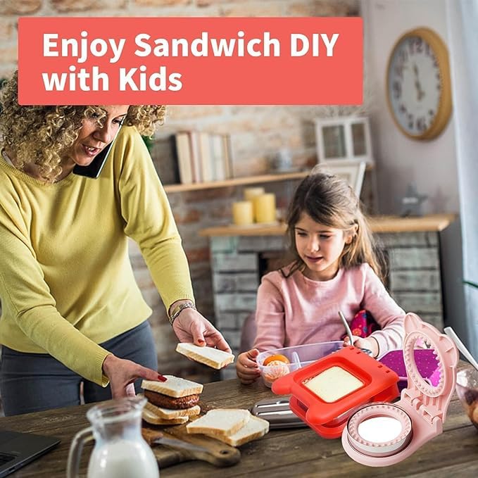 Roxbury Sandwich Cutter and Sealer Serrated Design Stainless Steel Makes Pocket Sandwiches Square and Round - Image 4