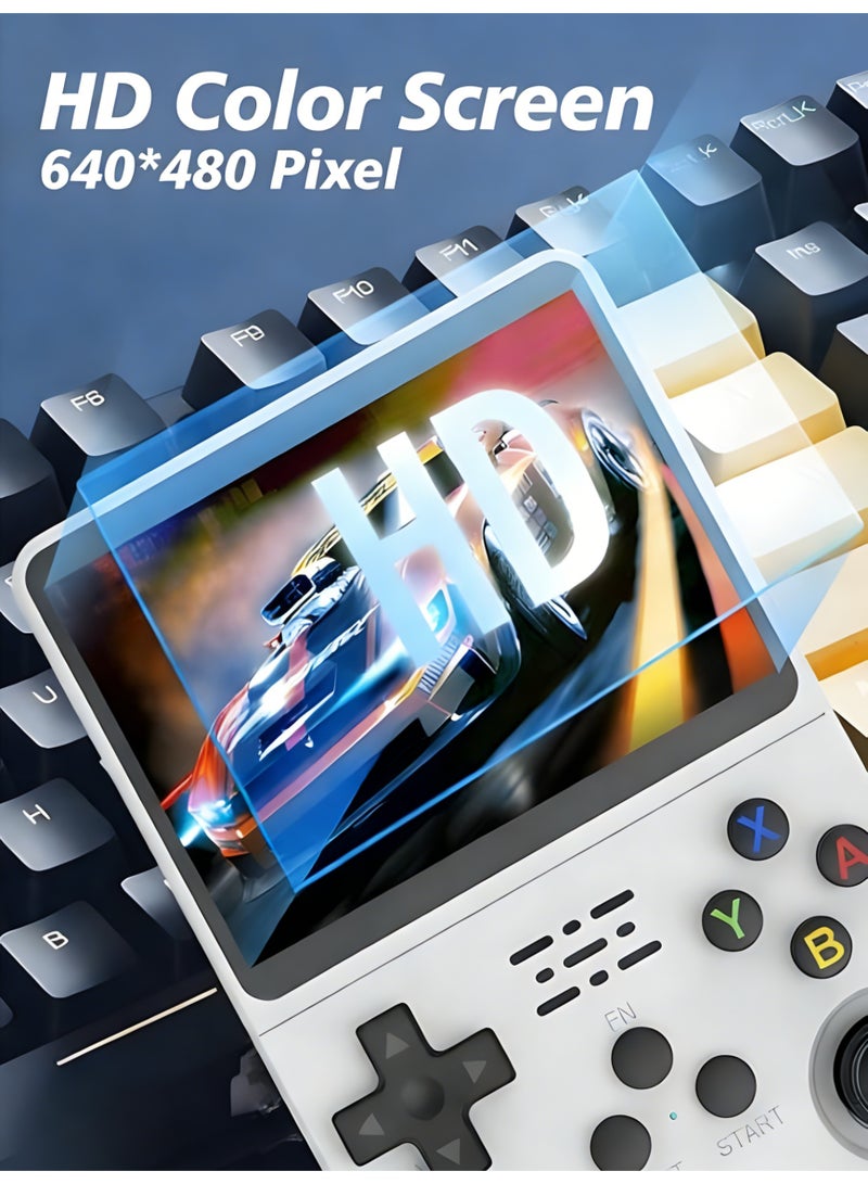 كلوزيلي جر جهاز ألعاب محمول، جهاز ألعاب محمول باليد، آركيد جيب محمول، بطاقة 64 جيجابايت، أكثر من 15000 لعبة كلاسيكية، شاشة IPS بحجم 3.5 إنش، بطارية بسعة 3500 مللي أمبير، نظام محاكي لينكس، دعم OTG، قابلية توسيع بطاقة TF حتى 256 جيجابايت، جهاز ألعاب غير رسمي، هدايا عيد الميلاد والعطلات - Image 4