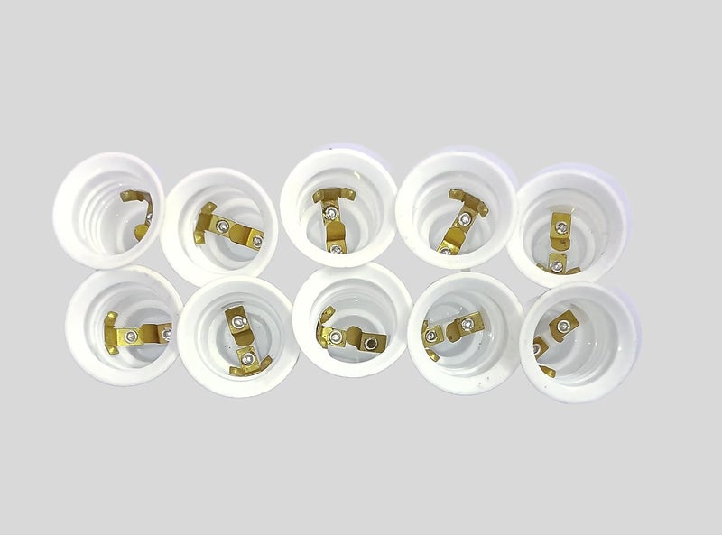ASPA ES TO B22 Screw Type Bulb Holder C29 White 10 qty  - Image 3