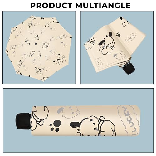 Kraptick Printed Umbrella, Umbrella for Rain, UV Wind Proof Umbrellas, Water-Proof Umbrellas for Men/Women/Boys/Girls/Kids (Khaki) (MFP1143) - Image 3