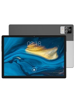 BDF P70 4G LTE Tablet PC 10.1 inch 8GB Plus 256GB Android 12 MTK6762 Octa Core with Leather Case Support Dual SIM EU Plug Silver