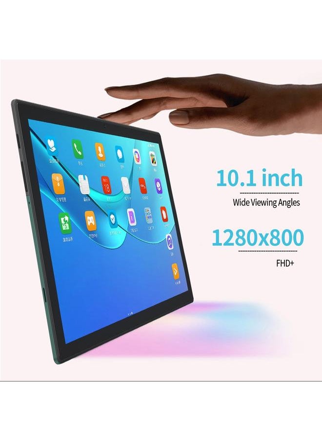 Green Tiger - BDF P70 4G LTE Tablet PC 10.1 inch 8GB Plus 256GB Android 12 MTK6762 Octa Core with Leather Case Support Dual SIM EU Plug Silver - Image 1