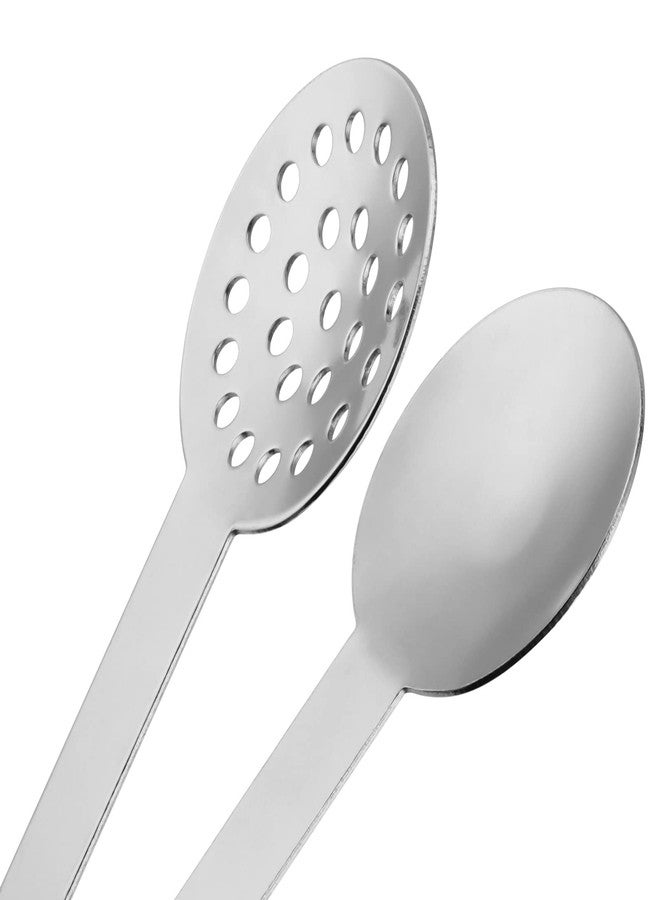SEHOI 8 Piece 6 Inches Teabag Squeezer, Stainless Steel Tea Bag Tongs, Round Tea Filters Coffee Bag Squeezer Strainer Holder Serving Tongs Tool for Tea Bags, Gadget, Ice Cube, Silver - Image 3