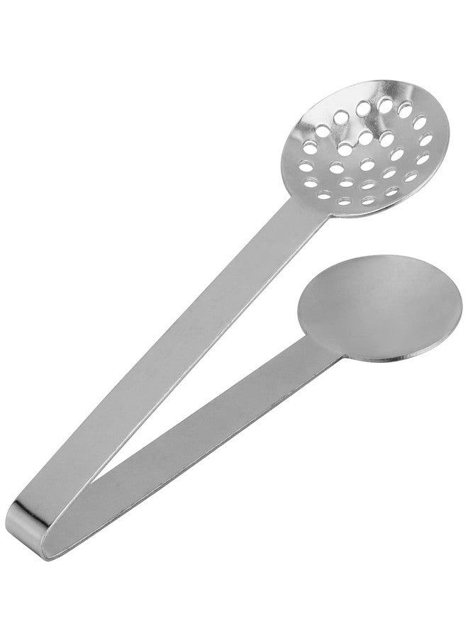 SEHOI 8 Piece 6 Inches Teabag Squeezer, Stainless Steel Tea Bag Tongs, Round Tea Filters Coffee Bag Squeezer Strainer Holder Serving Tongs Tool for Tea Bags, Gadget, Ice Cube, Silver - Image 4
