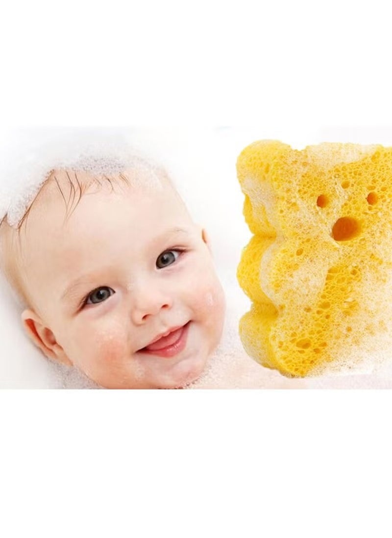 Bukela 4 Pack Premium Bath Sponge, Bath Foam Rub Shower Sponge, Soft Cotton Scrubber Bath Brush Rubbing Towel for Toddler Infant Newborn Great for Sensitive Skin (Set of 4)  - Image 4