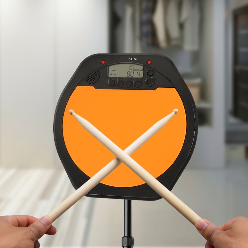 Digital Electronic Drummer Training Practice Drum Pad Counting Metronome - Image 4
