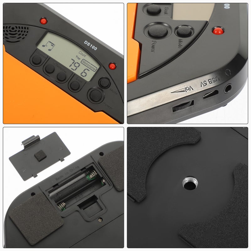 Digital Electronic Drummer Training Practice Drum Pad Counting Metronome - Image 3
