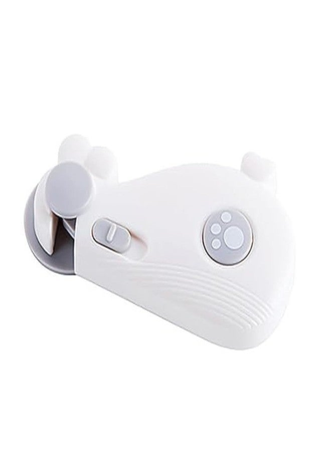 HomeAra Child Safety Adhesive Locks Set Adjustable Drawer Cupboard,Oven,Refrigerator Latches No Drilling Needed Baby Proofing for Toilets, Seats,and Secure and Easy Installation (White Pack of-1) - Image 1