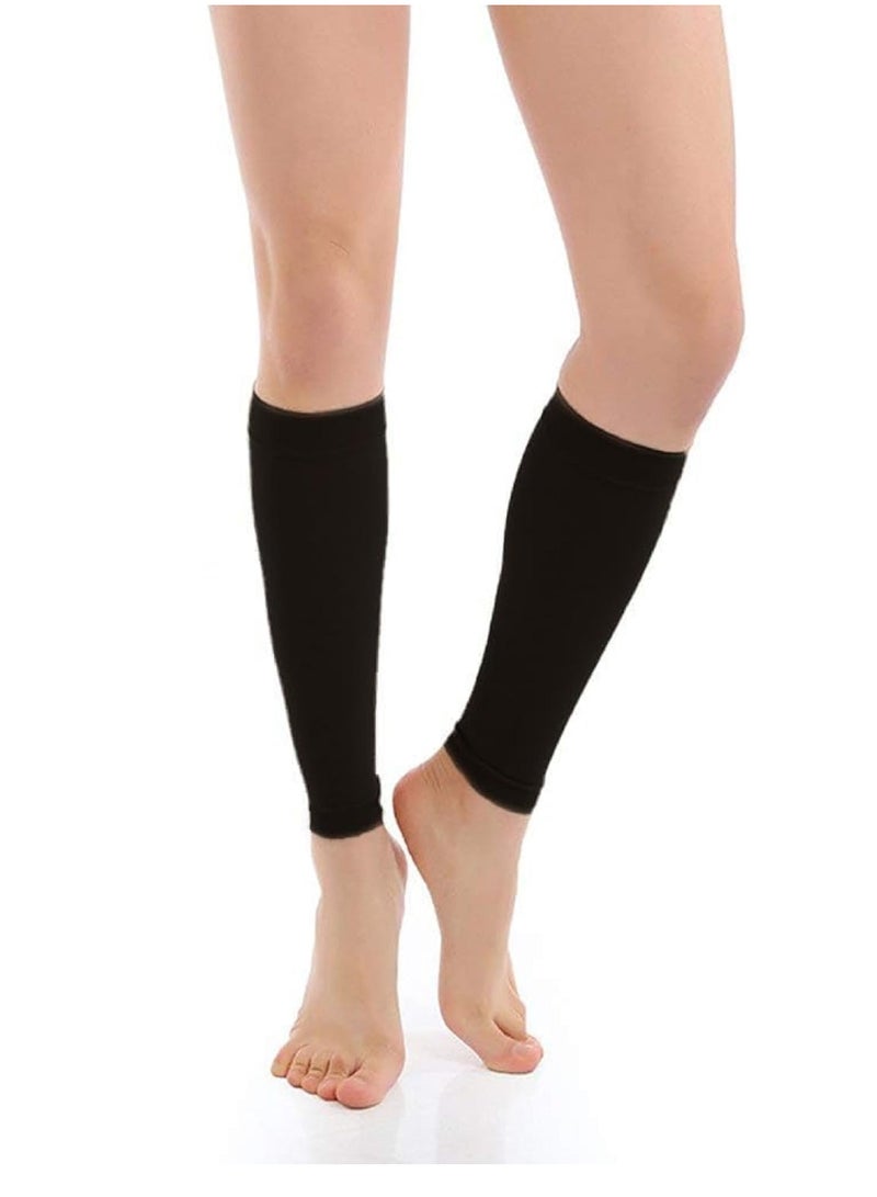 Generic 1-Pair Compression Socks for Varicose Veins Swelling - Leg Sleeves for Men and Women, Non-slip and Durable for Sports and Outdoor Activities ，One Size Fits Most, 23*14CM Black  - Image 1