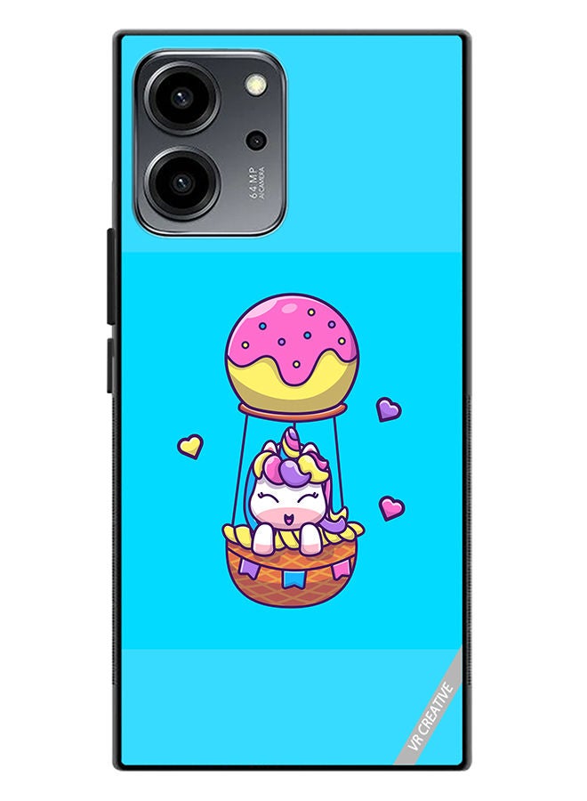 VR CREATIVE Protective Case Cover For Honor 80 SE Flying Unicorn Design Multicolour - Image 1