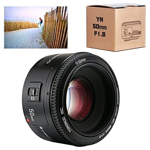 YONGNUO عدسة يونغنو YN 50 مم F/1.8 AF/MF بفتحة كبيرة للتركيز التلقائي لكاميرا كانون EF Mount EOS - Image 1