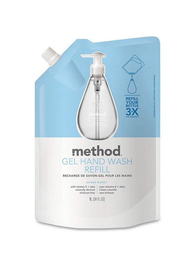 Method Gel Hand Soap Refill, Sweet Water, 34 oz, 1 pack, Packaging May Vary - Image 1