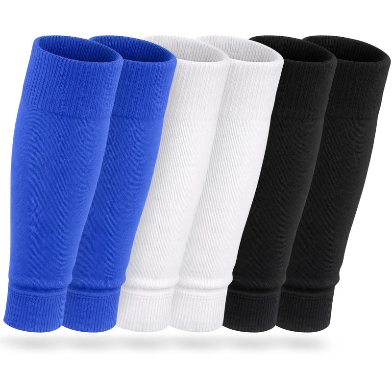 Vidroxin 3 Pairs Pre Cut Soccer Socks, Soccer Leg Sleeves Compatible With Grip Socks for Football Baseball Softball Rugby - Image 1