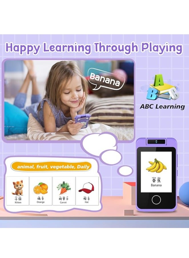 BlueFire New 2.8" Touch Screen Kids Smart Phone & Camera - 48MP Autofocus, 1080P Video, 180° Rotatable Lens, Puzzle Games, Music Player, Learning Toy Gift for Toddlers & Children - Image 5