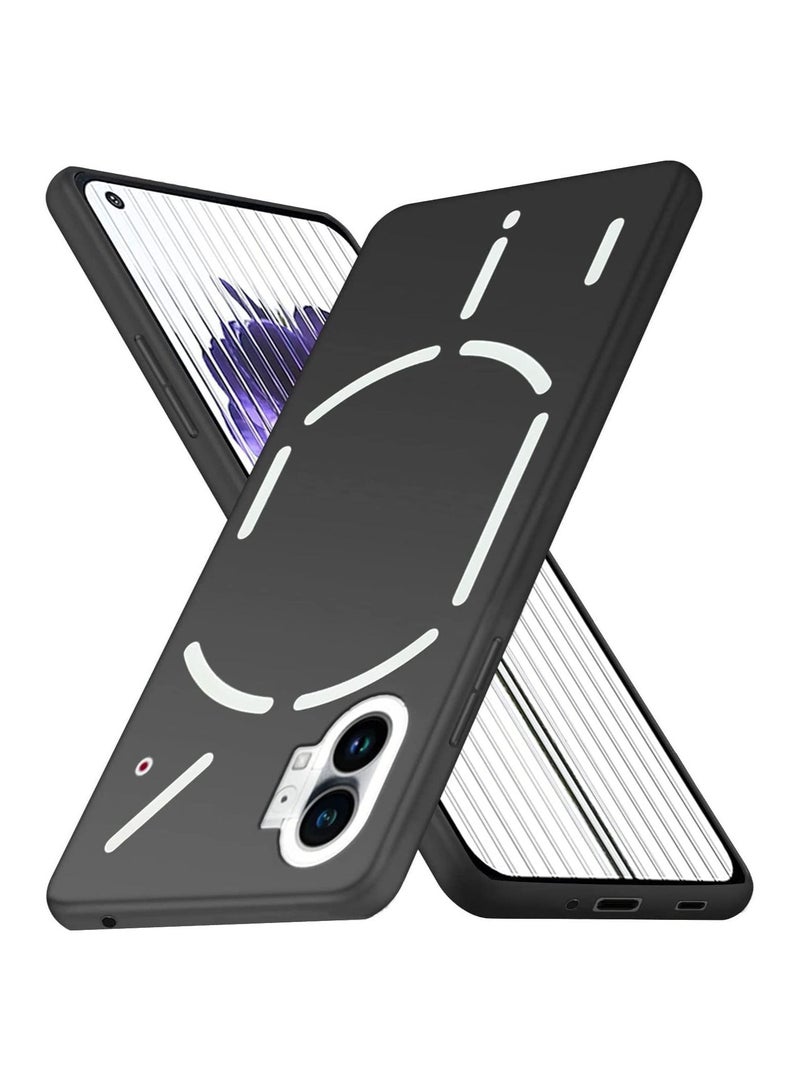 فيسوس لا شيء هاتف 1 5G سائل سائل سائل هلام سائل كامل الجسم حماية مطاطية مقاومة للمطاط وسادة غطاء الظهر النحيف (لا شيء هاتف 1 5G ، أسود) - Image 1