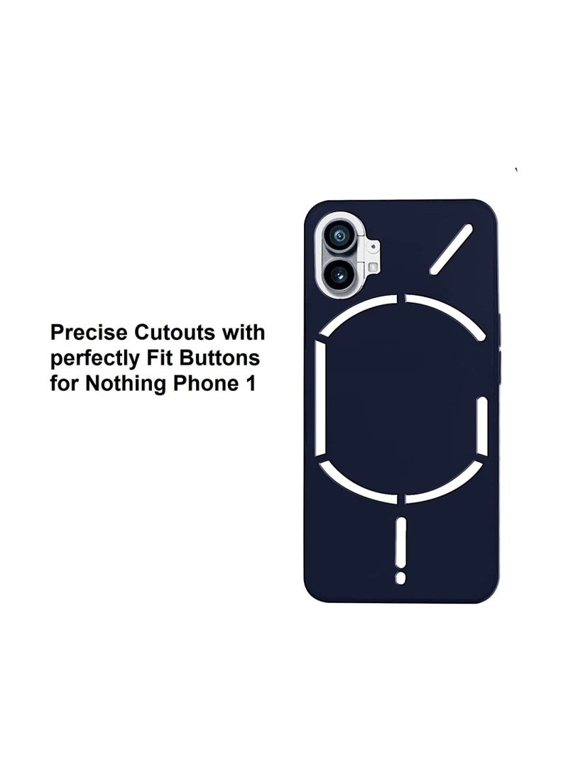 فيسوس لا شيء هاتف 1 5G سائل سائل سائل هلام سائل كامل الجسم حماية مطاطية مقاومة للمطاط وسادة غطاء الظهر النحيف (لا شيء هاتف 1 5G ، أسود) - Image 3