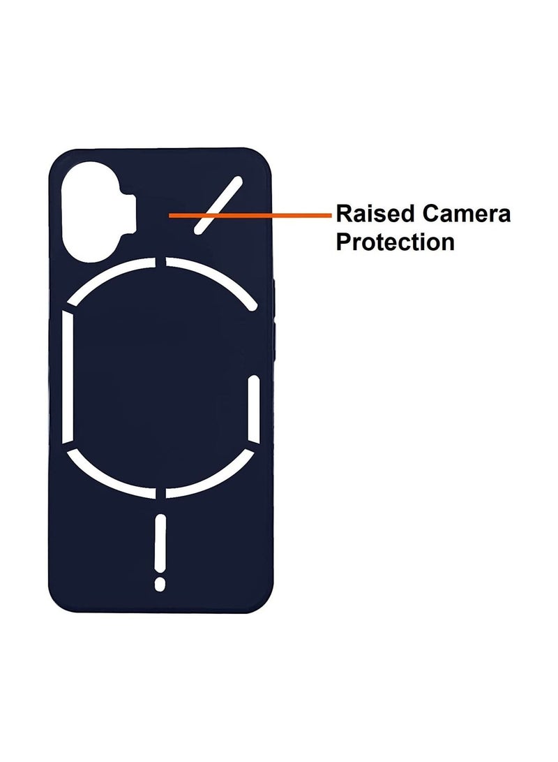 فيسوس لا شيء هاتف 1 5G سائل سائل سائل هلام سائل كامل الجسم حماية مطاطية مقاومة للمطاط وسادة غطاء الظهر النحيف (لا شيء هاتف 1 5G ، أسود) - Image 2