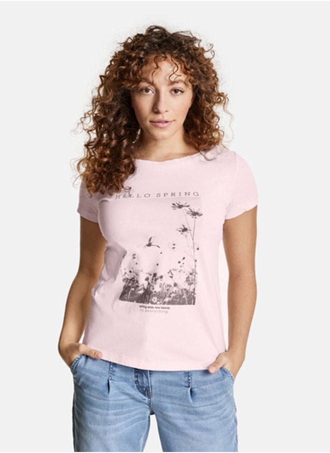GERRY WEBER T-shirt with a photo print, GOTS  - Image 1