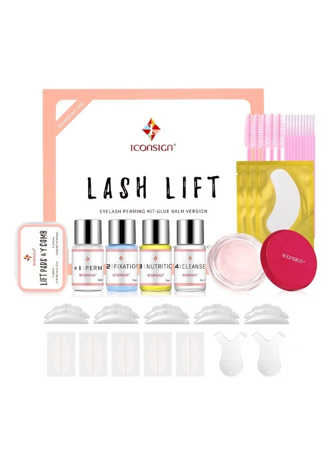 ICONSIGN Lash Lift Kit Eyelash Perming Kit Convenient Solid Glue Eyelash Enhancer Curly Eye Lash Make Up Tools - Image 1